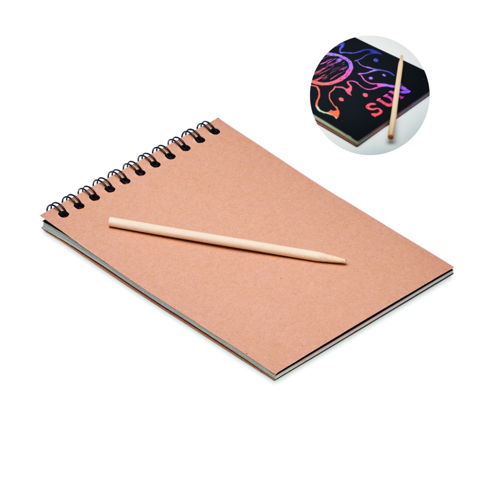 Logotrade advertising product picture of: Scratching paper notebook