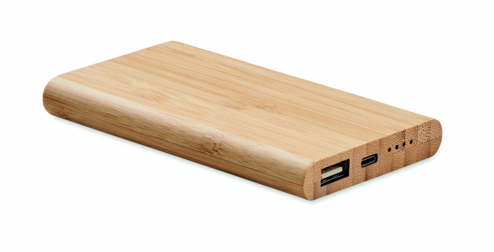 Logotrade promotional merchandise picture of: 4000 mAh Bamboo power bank