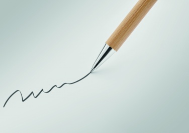 Logo trade promotional products picture of: Bamboo twist type ball pen