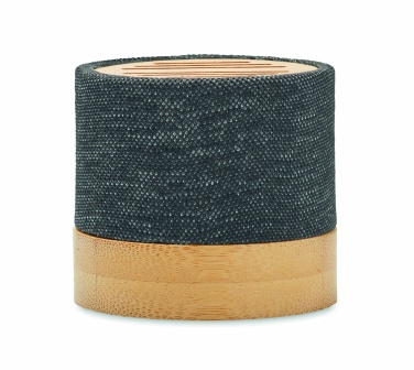 Logo trade advertising products image of: Bamboo RPET wireless speaker