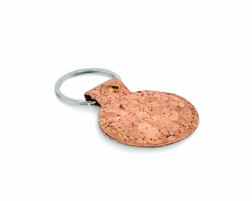 Logotrade business gift image of: Round cork key ring Mikkeli