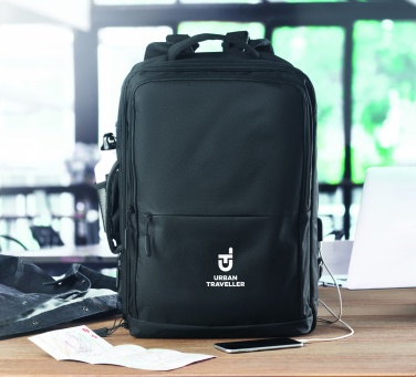 Logo trade advertising products image of: Backpack 600D RPET