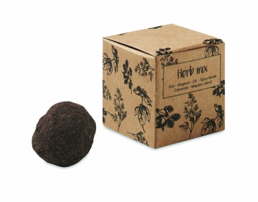 Logotrade promotional item image of: Herb seed bomb in carton box