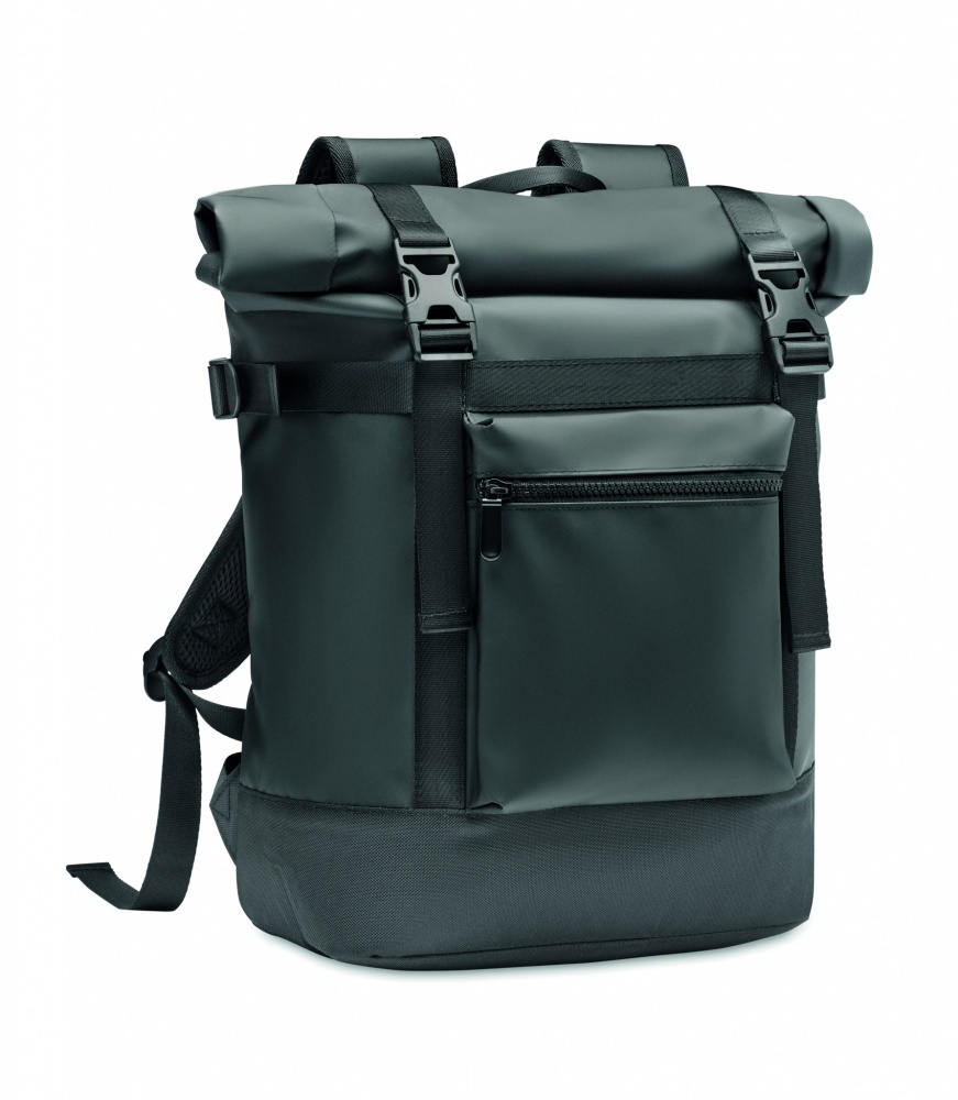 Logo trade advertising products picture of: Rolltop backpack 50C tarpaulin