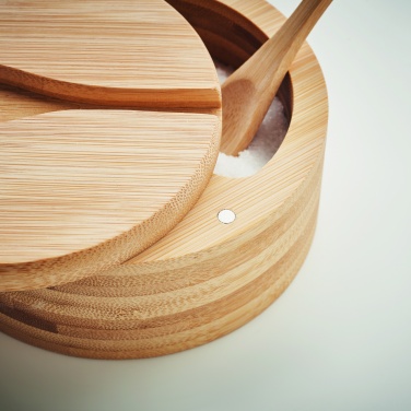 Logo trade promotional merchandise picture of: Salt and pepper bamboo box