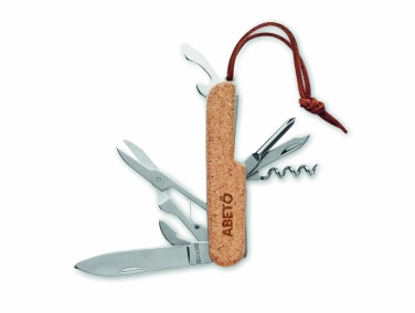 Logotrade promotional gift picture of: Multi tool pocket knife cork