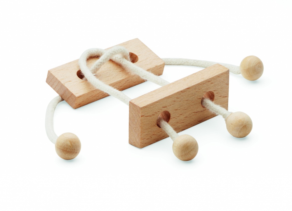 Logotrade corporate gift image of: Wooden brain teaser rectangle