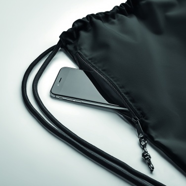 Logo trade advertising products image of: Large drawstring bag 300D RPET