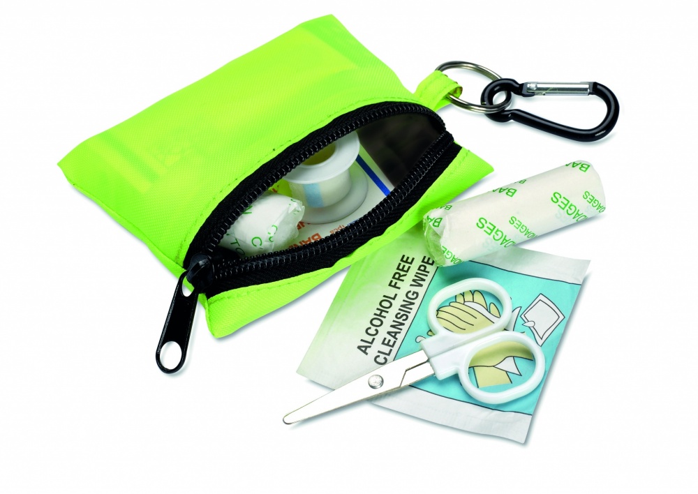 Logotrade promotional item image of: First aid kit w/ carabiner