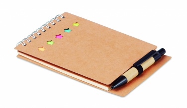 Logo trade advertising product photo of: Notepad with pen and memo pad