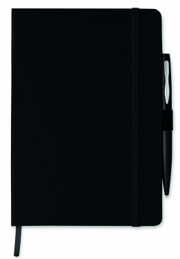 Logo trade advertising products picture of: A5 notebook with pen 72 lined