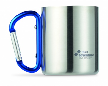 Logo trade promotional giveaway photo of: Metal mug & carabiner handle