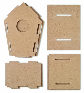 Logo trade advertising products image of: Wooden bird house