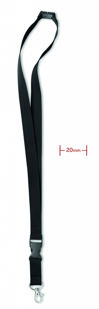 Logotrade promotional merchandise photo of: Lanyard hook and buckle 20 mm