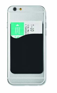 Logo trade business gifts image of: Silicone cardholder