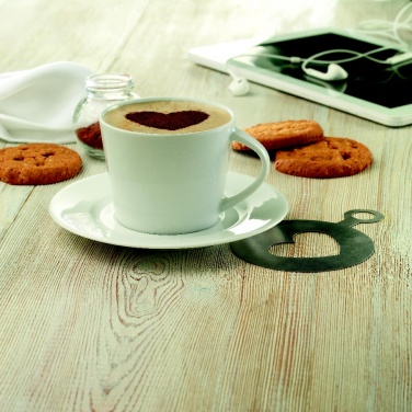 Logo trade promotional products image of: Cappuccino cup and saucer