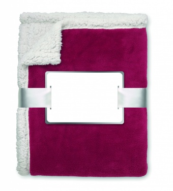 Logotrade promotional products photo of: Blanket coral fleece/ sherpa