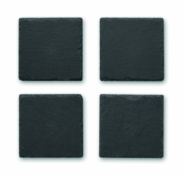 Logotrade advertising product picture of: Slate coasters with EVA bottom