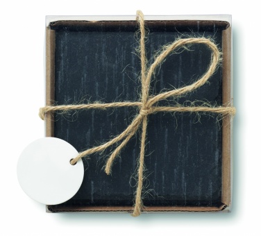 Logotrade promotional gift image of: Slate coasters with EVA bottom