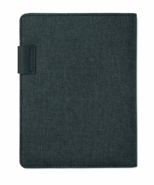 Logo trade promotional gift photo of: A5 folder with power bank