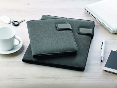 Logotrade promotional product image of: A4 folder with power bank