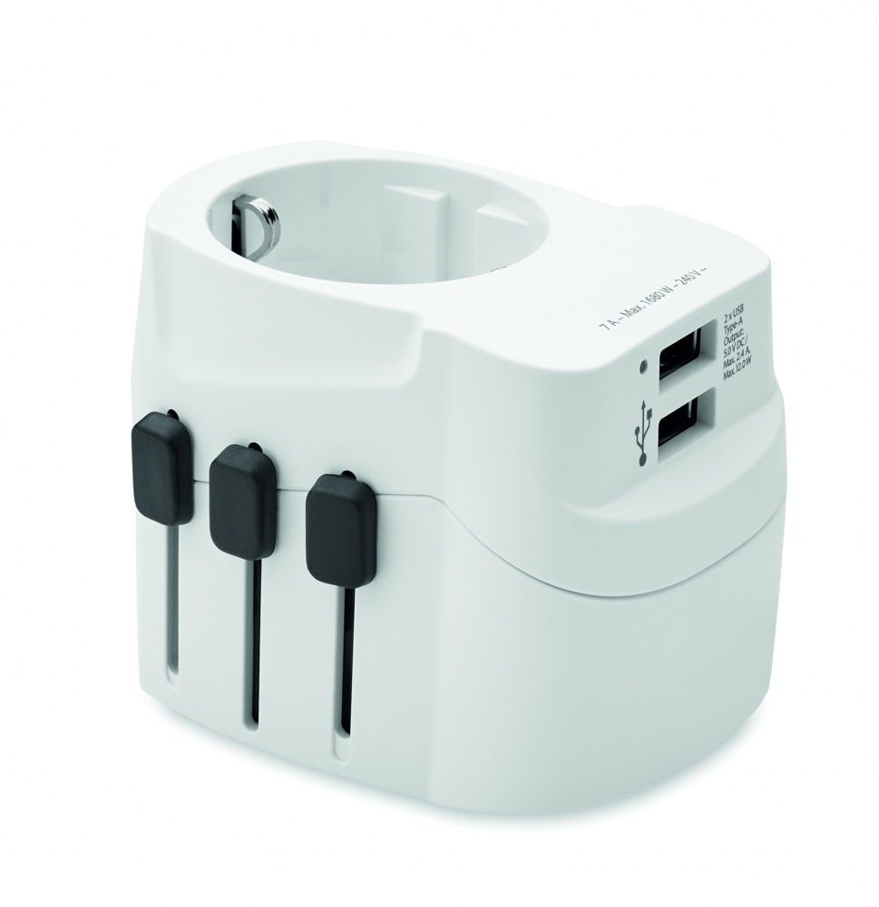 Logotrade corporate gift picture of: PRO Light 2x USB. 3-pole
