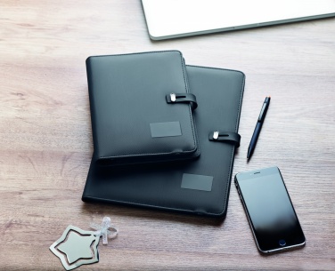 Logo trade promotional giveaway photo of: A4 folder w/wireless charger5W