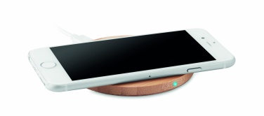 Logo trade advertising product photo of: Wireless charger bamboo 5W