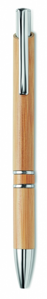 Logo trade promotional products picture of: Bamboo automatic ball pen