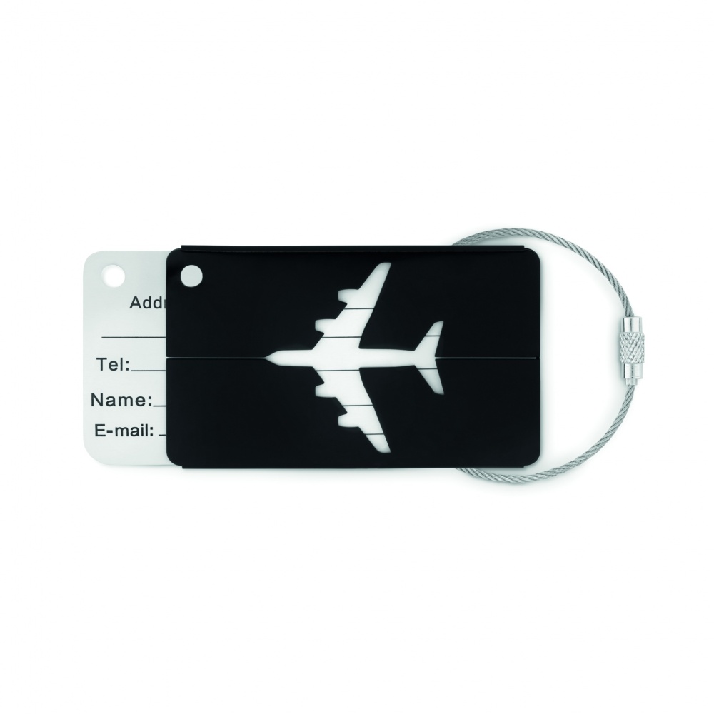 Logotrade promotional giveaway image of: Aluminium luggage tag