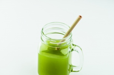 Logo trade promotional giveaways image of: Bamboo Straw w/brush in pouch