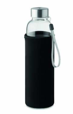 Logotrade promotional product picture of: Single wall glass bottle 500ml