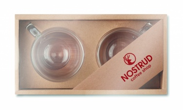 Logotrade promotional giveaway image of: Set of 2 double wall espresso