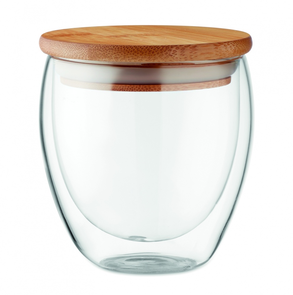 Logotrade promotional product image of: Double wall glass 250ml Hamburg