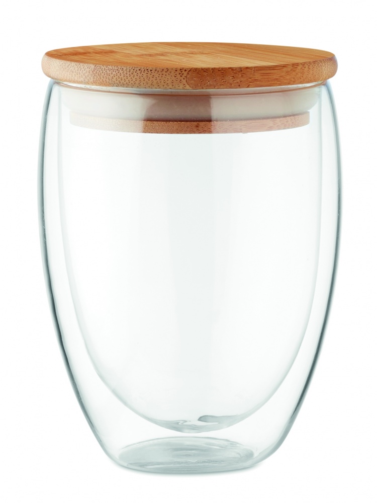 Logo trade promotional merchandise image of: Double wall glass 350 ml Cologne