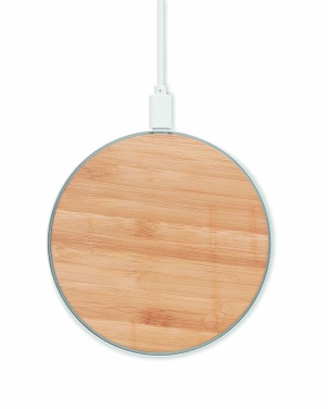Logo trade advertising products picture of: Bamboo wireless charger 10W DESPAD