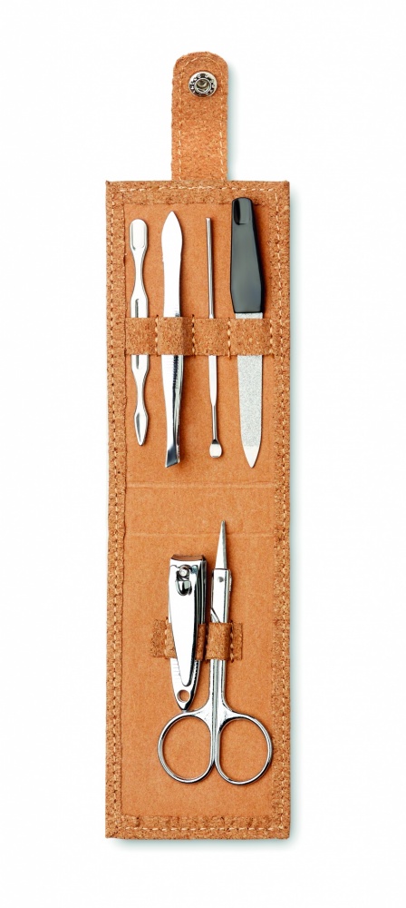 Logotrade promotional gifts photo of: Cork 6 piece manicure set
