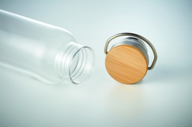 Logo trade advertising products picture of: Tritan 800ml bottle bamboo top