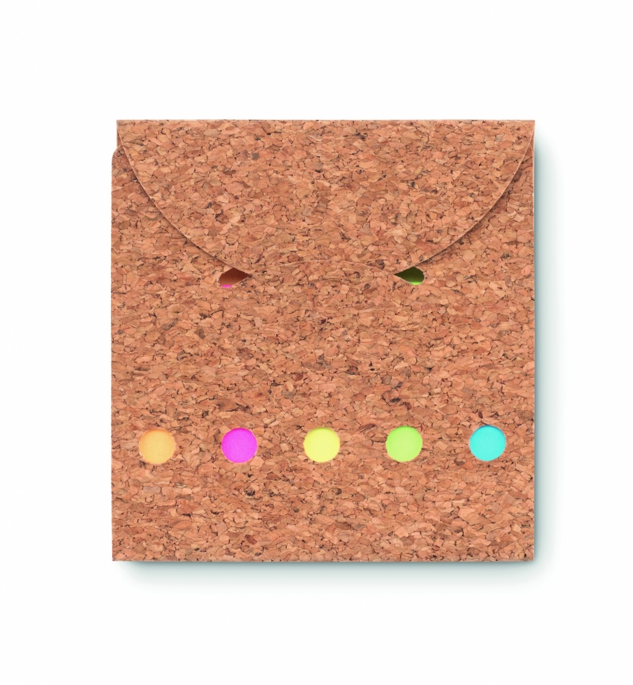 Logotrade promotional merchandise image of: Cork sticky note memo pad