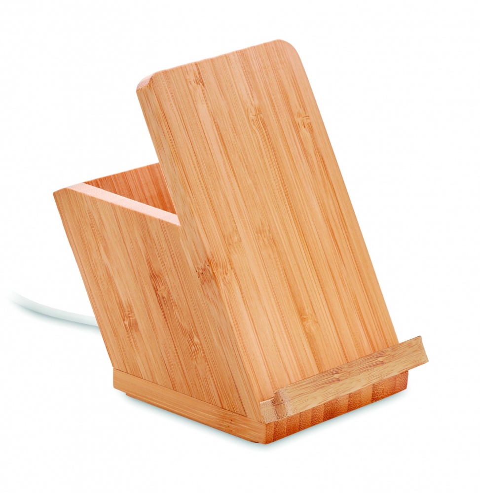 Logo trade promotional giveaway photo of: Wireless charger pen holder 5W BAICOI