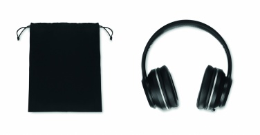 Logo trade advertising products image of: ANC headphone and pouch