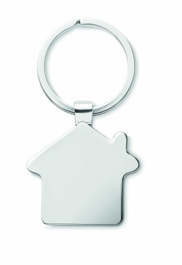 Logo trade advertising product photo of: House key ring metal bamboo NORDIC