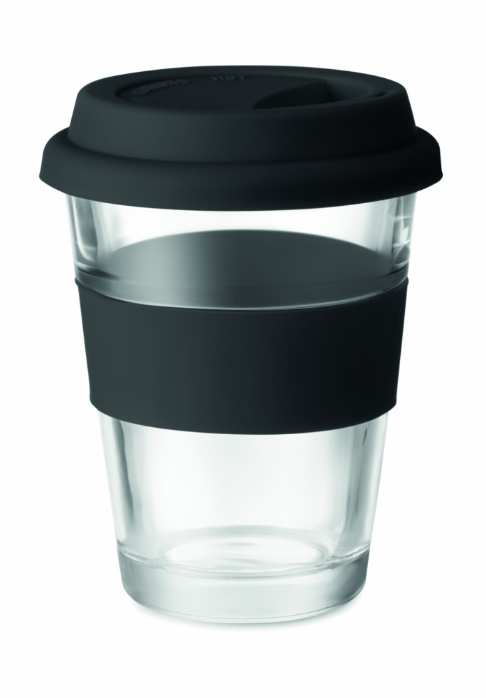 Logo trade advertising products image of: Glass tumbler 350 ml
