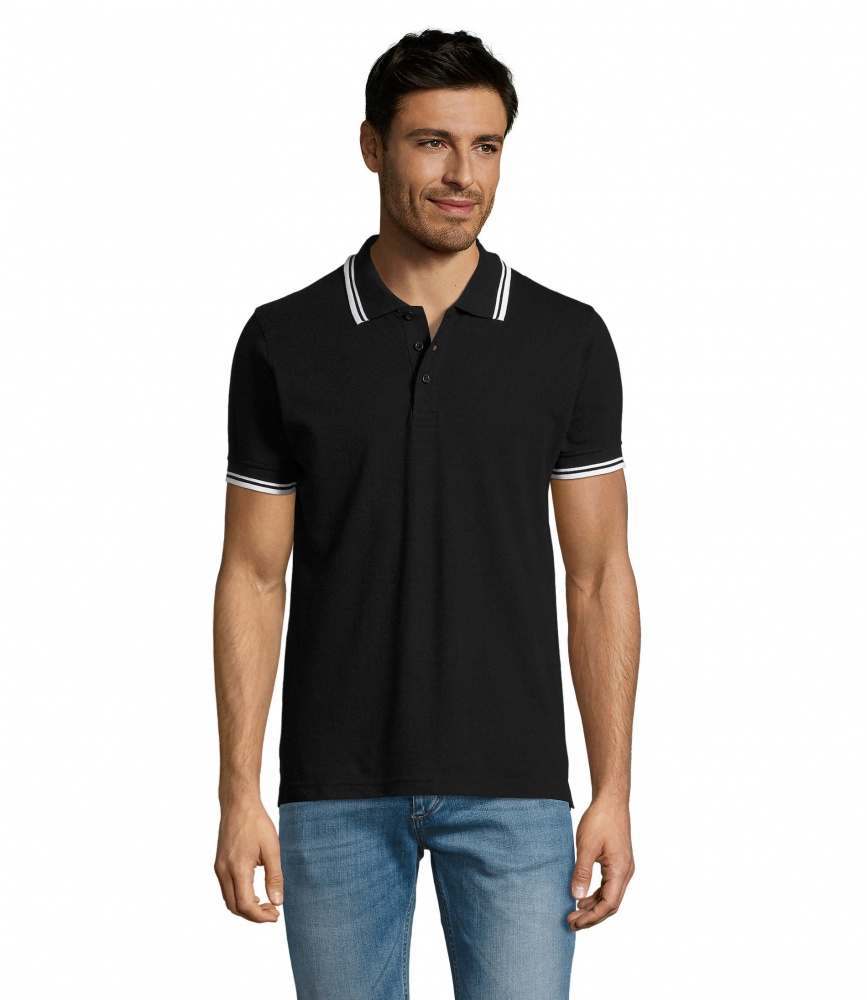 Logo trade promotional merchandise image of: PASADENA men polo 200g