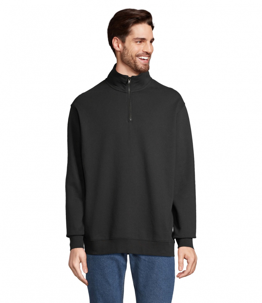 Logo trade business gift photo of: CONRAD Sweat Zip Collar