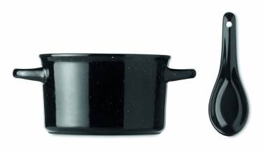 Logo trade promotional merchandise picture of: Ceramic vintage bowl 550 ml