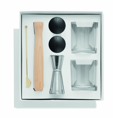 Logo trade business gifts image of: Set of 7 pieces cocktail set