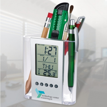 Logotrade promotional product picture of: Acrylic desk pen holder MADRID
