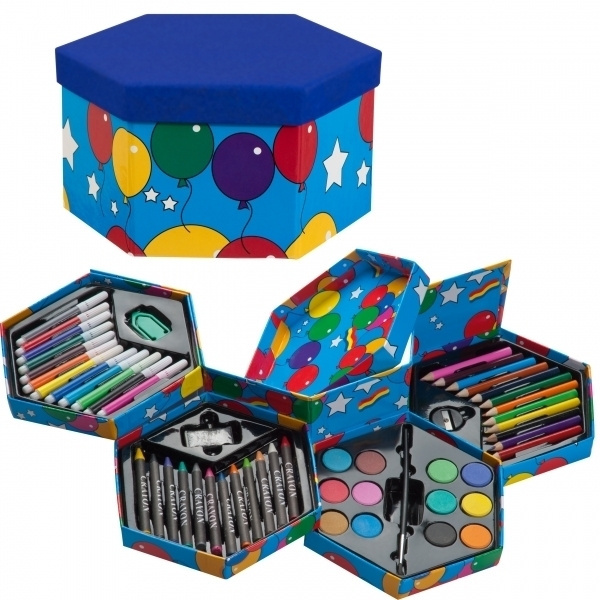 Logo trade business gift photo of: Painting set for kids FUN