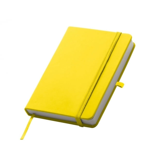 Logo trade promotional gifts picture of: A6 note book LUBECK